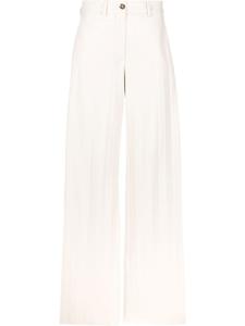 MSGM прямые брюки с завышенной талией, нейтральный цвет