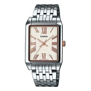 Часы Men's CASIO Waterproof Quartz Dial 30mm Stainless Steel Strap Watch Mens Silver Analog, цвет silver