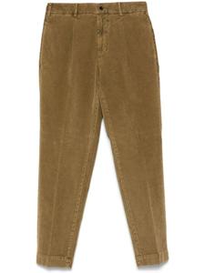 Зауженные вельветовые брюки Dell'oglio, коричневый