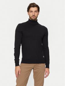 Свитер с высоким воротником приталенного кроя U.S. Polo Assn., черный