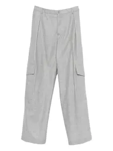 Карго плиссированные брюки Aspesi, серый