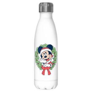 Рождественский венок Микки Мауса от Disney, 17 унций. Бутылка из нержавеющей стали, белый