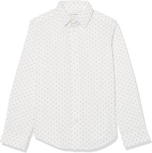 Рубашка Calvin Klein для мальчиков с длинными рукавами, узором, застежкой на пуговицы, манжетами и подолом, Prism