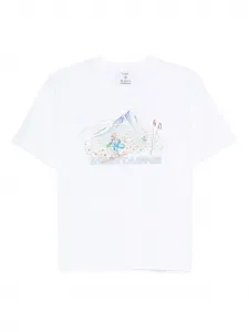 Футболка с графическим принтом CASABLANCA, белый