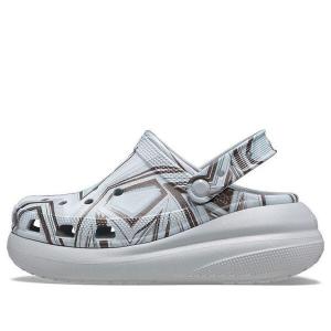 Сандалии classic crush disco clog 'clear bue' Crocs, синий