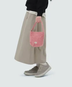 Вельветовая микросумка-шоппер