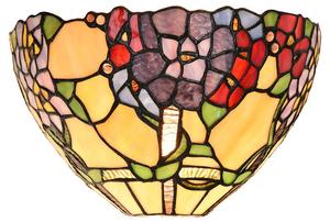 Настенный светильник Clayre & Eef Tiffany Josue, серый - стекло - 15 x 18 x 30 см