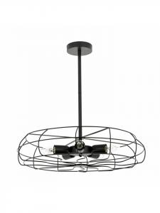 Потолочный светильник Ø 56 x (H)58 см черного цвета Licht-Erlebnisse