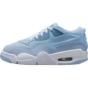 Jordan Air 4 противоскользящие износостойкие низкие детские баскетбольные кроссовки Blue для подростков