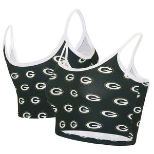 Женский бюстгальтер без косточек Concepts Sport Green Green Bay Packers Gauge Lounge, цвет Pkr Green