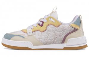 Женские низкие кожаные кроссовки для скейтбординга бежевые DIOR