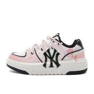 Скейтбордические кеды Chunky Liner унисекс с низким верхом, белый/розовый Mlb