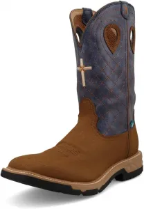 Ботинки Twisted X Men's 12" с мягким носком и западным дизайном для работы, ботинки в западном стиле