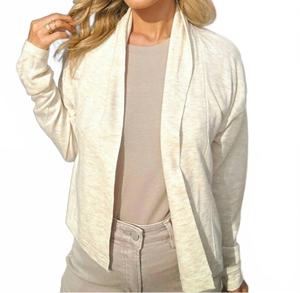 Открытый кардиган Octavia с шалью в овсяном цвете Self Contrast, Oatmeal