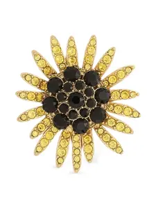 Брошь со стразами Dolce & Gabbana, золотистый