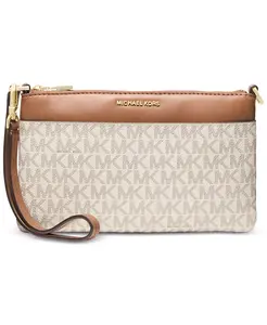 Сумка Jet Set Small Top Zip Convertible Wristlet Michael Kors, белый