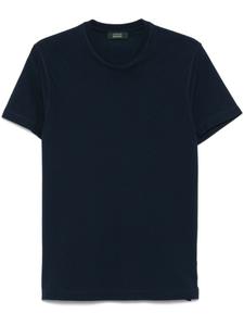 Футболка из хлопка Zanone, синий