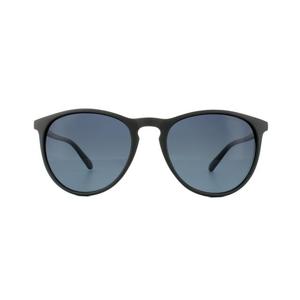 Женские матовые серые поляризационные солнцезащитные очки «кошачий глаз» с градиентом Polaroid, черный