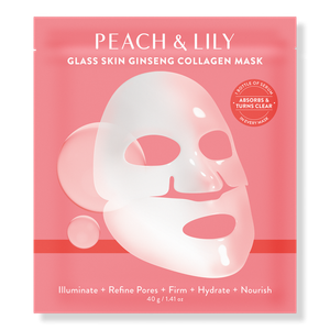 Маска для лица Glass Skin с женьшенем и коллагеном PEACH & LILY, 1 ct