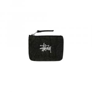 Stussy Холщовый кошелек унисекс черный, Black