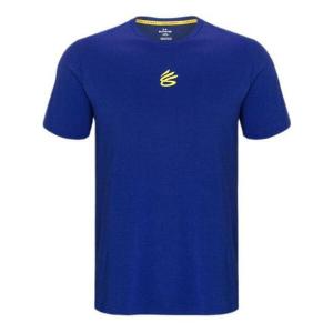 Футболка curry logo t-shirt 'royal blue' Under Armour, синий