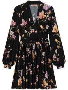 TWINSET платье мини с цветочным принтом, черный