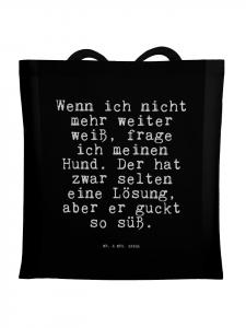Mr. & Mrs. Panda Сумка-шоппер с надписью «Если меня больше не будет...» черного цвета