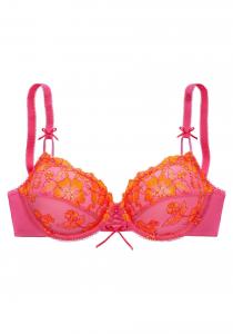 Бюстгальтер пуш-ап LASCANA, розовый