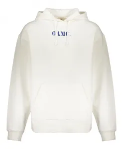 Хлопковая толстовка с капюшоном и принтом спереди и сзади. Oamc, белый