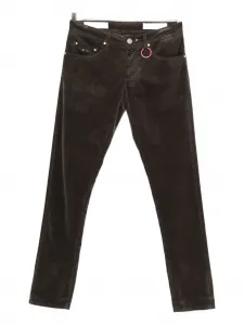 Вельветовые брюки с кольцевой отделкой Sartoria Tramarossa, коричневый