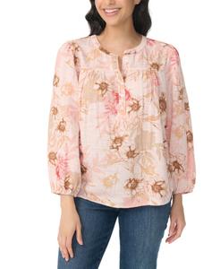 Женская блузка с длинными рукавами Gloria Vanderbilt, Napoli Floral Whisper Muave