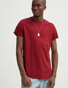 Хлопковая футболка G-Star Raw, гранатовый