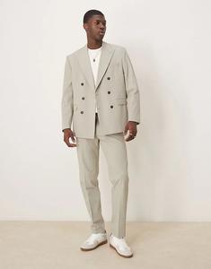 Выбранные брюки Homme Liam классического кроя зеленого цвета