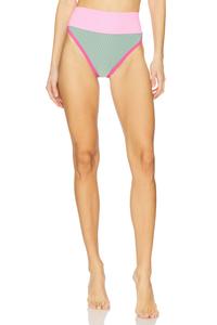 Бикини-плавки Emmy Beach Riot, sage bloom colorblock