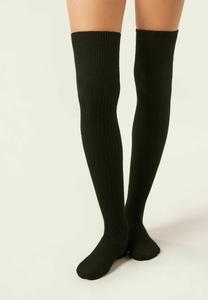Носки Calzedonia Over-the-knee socks, Black