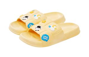 Домашние тапочки Xiang Ning Pai, цвета хаки с изображением щенка