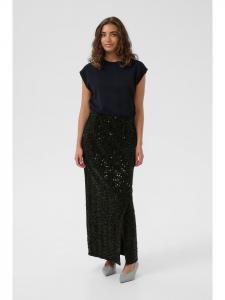 CULTURE Юбка CUtamera прямого кроя, черная