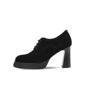 BOERDIQI Массивные каблуки на высокой шпильке 8,5 см женские черные - черные (стелька из овчины), цвет Black (Sheepskin Insole)