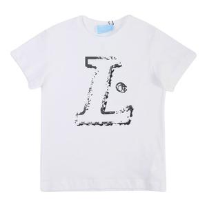 Футболка с белым логотипом Lanvin