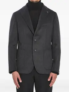 Однобортный жакет из кашемира TAGLIATORE, серый