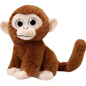 Click Мягкая игрушка обезьянка Cartoon Cute Adorable Golden Mink с большими глазами, высота 17см/23см