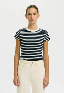 Футболка с принтом Selected, Dark Sapphire