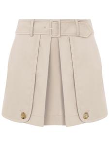 Плиссированная мини-юбка Moschino, нейтральный цвет