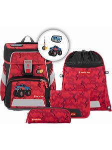 Step by Step Набор школьных сумок SPACE, монстр-трак Rocky, 5 предметов, красный