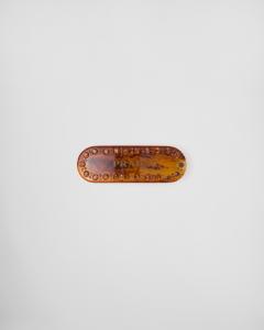 Заколка для волос Plex Prada, ржавый черепаховый