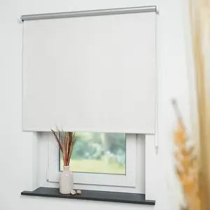 Рулонная штора с боковым управлением Thermo-Rollo, затемняющая, энергосберегающая Liedeco, Leinen