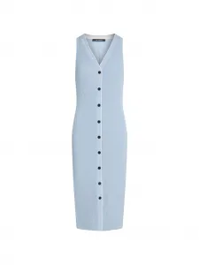 Платье миди с логотипом Karl Lagerfeld, синий