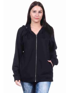 Майка из тонкого хлопкового полотна в рубчик - 71058 черного цвета NORMANN