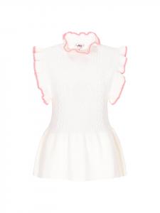 Женская блузка в кремово-белом и розовом цветах myMo