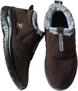 Женские зимние снегоступы, комфортные, теплые, с меховой подкладкой, на липучке, ботильоны до щиколотки, легкие, водонепроницаемые, походные, снегоступы, зимняя обувь для активного отдыха, противоскользящие ботинки Eimeinuosy, Coffee